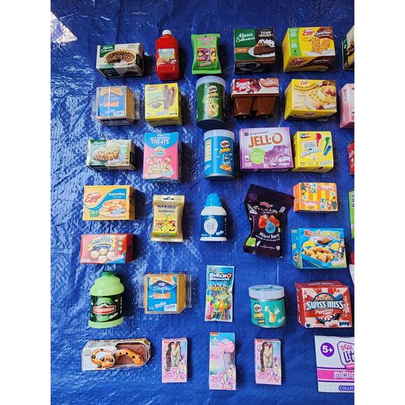 Shopkins Real Littles Grocery Store Brand Anthropomorphic Foods Lot Of 74 - Picture 2 of 4